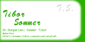 tibor sommer business card